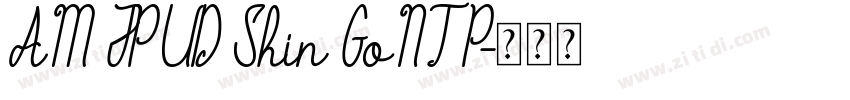 AM JP UD Shin GoNT P字体转换 AM JP UD Shin GoNT P字体转换